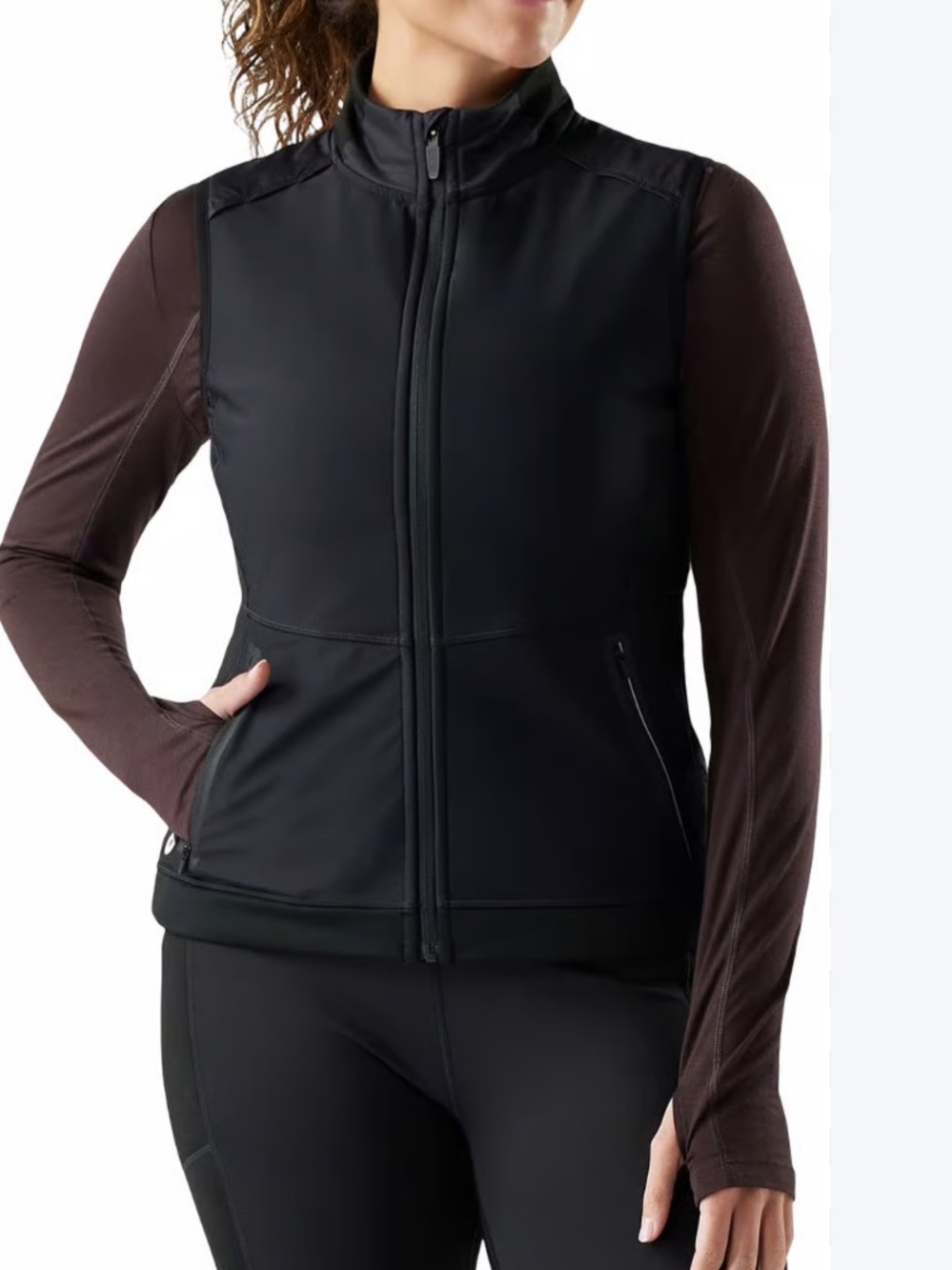Smartwool Active Fleece Wind Insulated
Vest full zipper pockets black size large